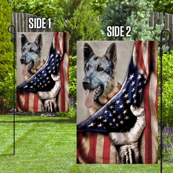 American Flag German Shepherd Dog T-Shirt (THN2101F3) - Image 10