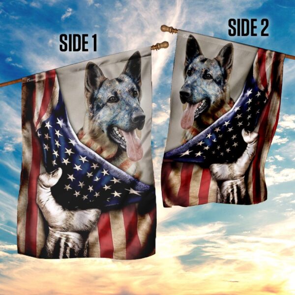 American Flag German Shepherd Dog T-Shirt (THN2101F3) - Image 5