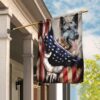 American Flag German Shepherd Dog T-Shirt (THN2101F3)