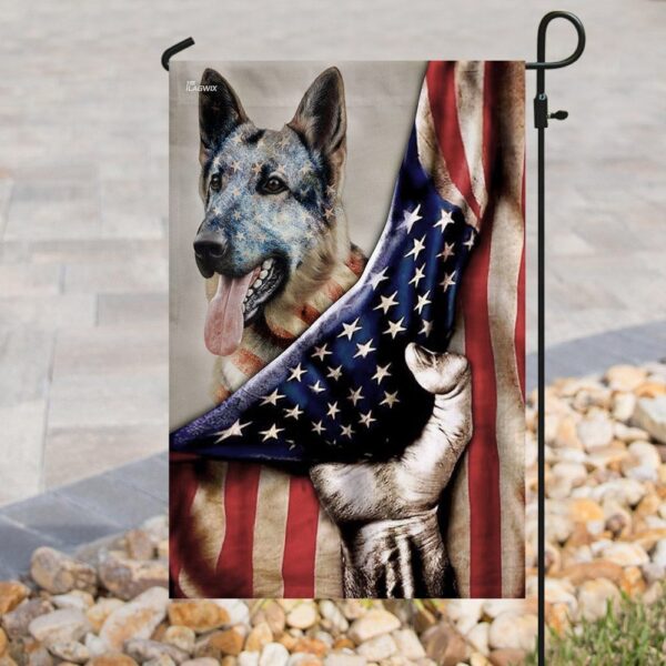 American Flag German Shepherd Dog T-Shirt (THN2101F3) - Image 8