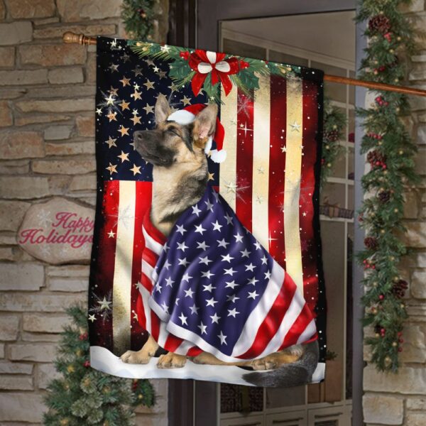 German Shepherd Christmas Flag: ANL285Fv6 - Image 6