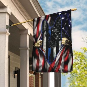 German Shepherd K9 Unit Flag: QNK400F - Police Dog Flags