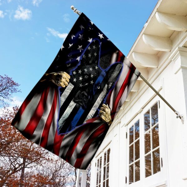 German Shepherd K9 Unit Flag: QNK400F - Police Dog Flags - Image 2