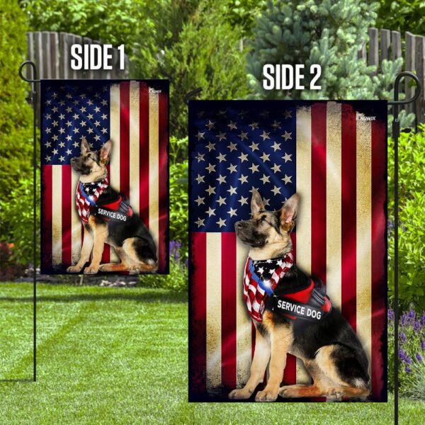 German Shepherd Service Dog: American Flag PSL187F - Image 10