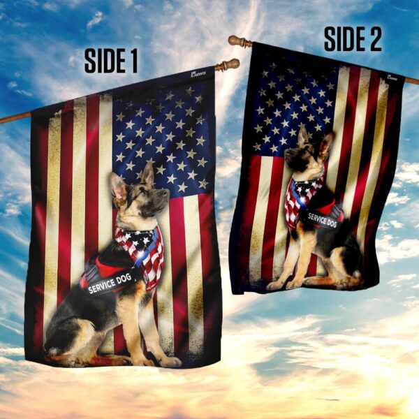 German Shepherd Service Dog: American Flag PSL187F - Image 5