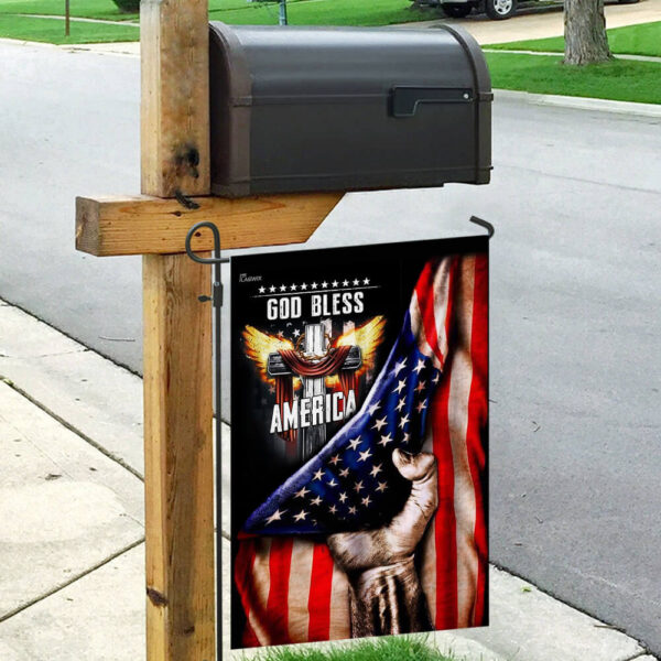 God Bless America. Christian Cross Flag THB2037F - Image 9