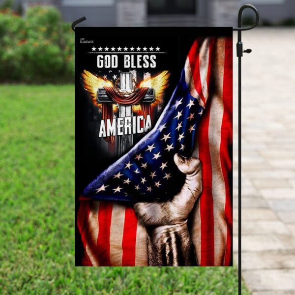 God Bless America. Christian Cross Flag THB2037F - Image 6