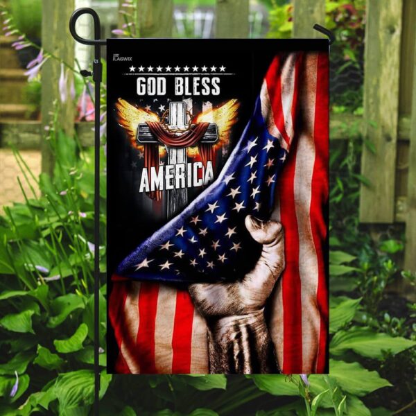 God Bless America. Christian Cross Flag THB2037F - Image 7