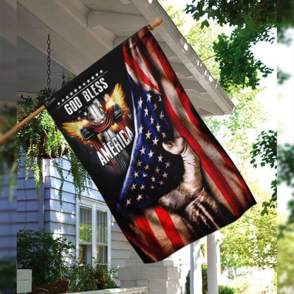 God Bless America. Christian Cross Flag THB2037F - Image 3