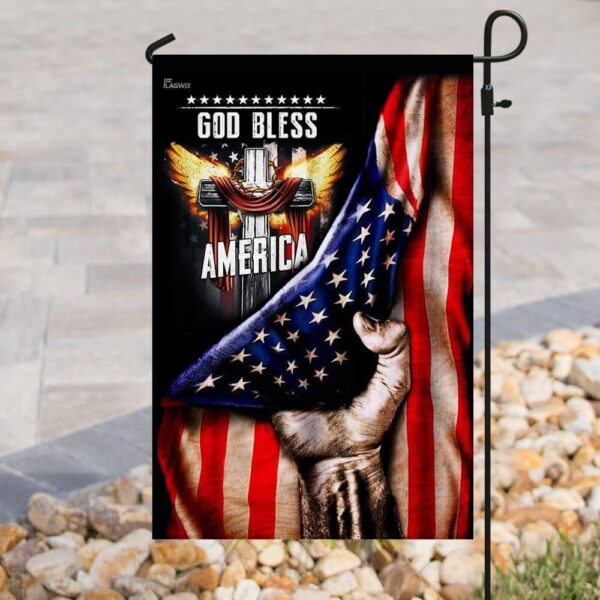 God Bless America. Christian Cross Flag THB2037F - Image 8