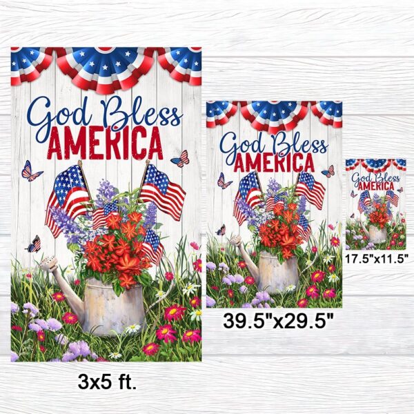 God Bless America Flag: 4th of July Patriotic Decor MLN1426F - Image 7