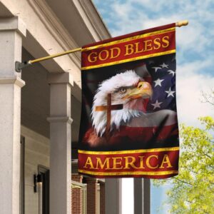 God Bless America Eagle Flag: Patriotic TLP08F
