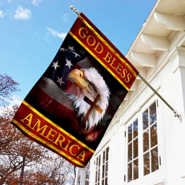 God Bless America Eagle Flag: Patriotic TLP08F - Image 2
