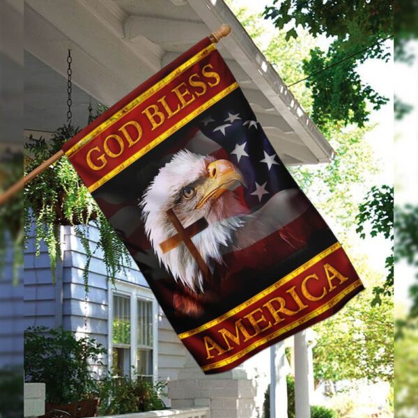 God Bless America Eagle Flag: Patriotic TLP08F - Image 3