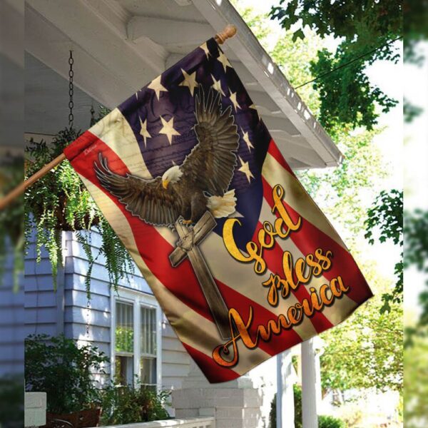 God Bless America Eagle Flag: Patriotic TLP09F - Image 3