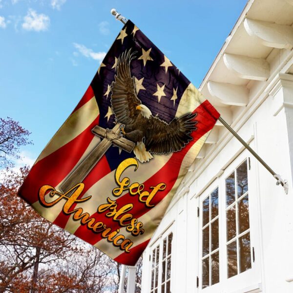 God Bless America Eagle Flag: Patriotic TLP09F - Image 2