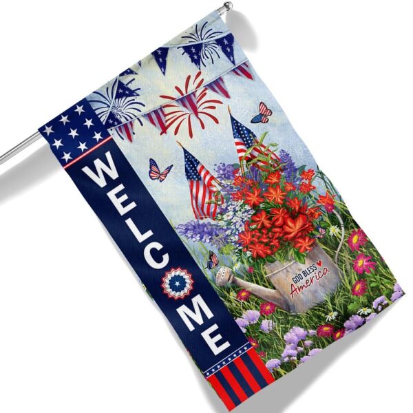 Patriotic 4th of July Flowers: God Bless America Flag Bouquet (MLN1341F) - Image 6