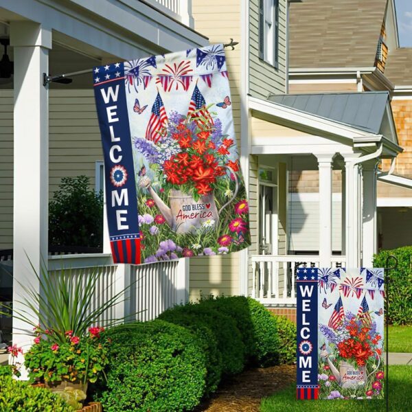 Patriotic 4th of July Flowers: God Bless America Flag Bouquet (MLN1341F) - Image 4