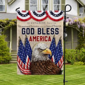 Patriotic Eagle T-Shirt: God Bless America 4th of July