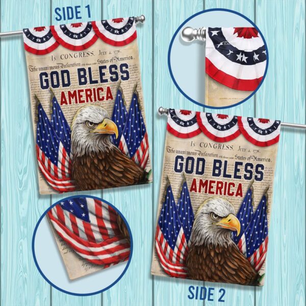 Patriotic Eagle T-Shirt: God Bless America 4th of July - Image 2