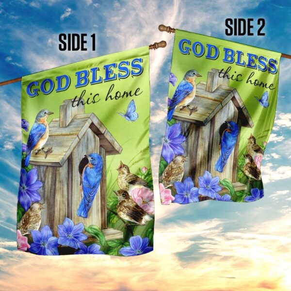 God Bless This Home Flag: QNN09F - Patriotic Home Decor - Image 7