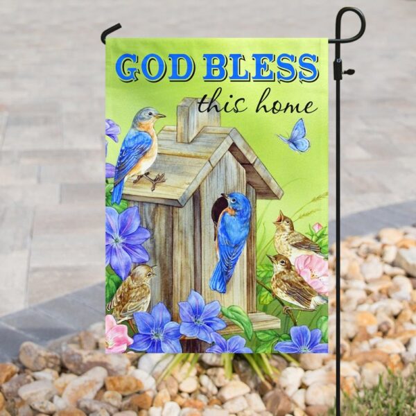 God Bless This Home Flag: QNN09F - Patriotic Home Decor - Image 4