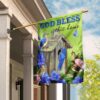 God Bless This Home Flag: QNN09F - Patriotic Home Decor
