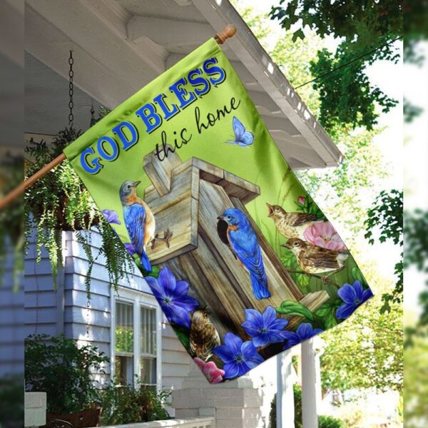 God Bless This Home Flag: QNN09F - Patriotic Home Decor - Image 10