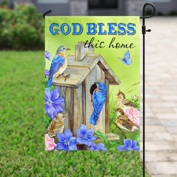 God Bless This Home Flag: QNN09F - Patriotic Home Decor - Image 6