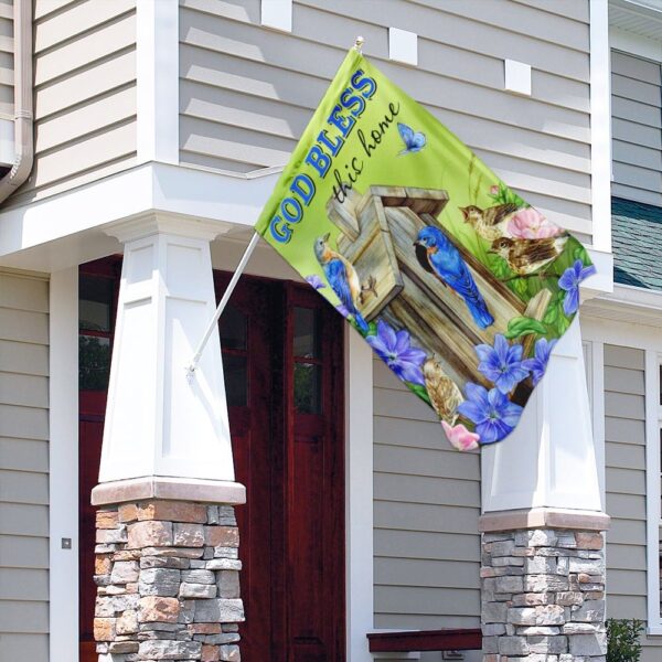 God Bless This Home Flag: QNN09F - Patriotic Home Decor - Image 8