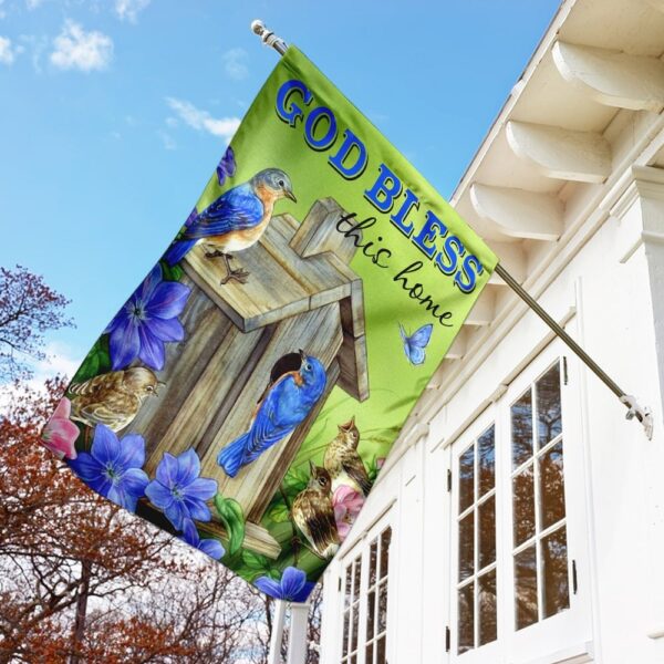 God Bless This Home Flag: QNN09F - Patriotic Home Decor - Image 9