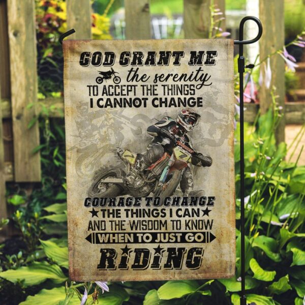 God Grant Me Serenity Motocross Flag: PS64Fl - Image 5