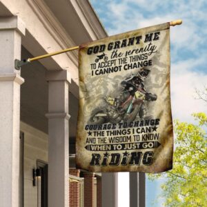 God Grant Me Serenity Motocross Flag: PS64Fl