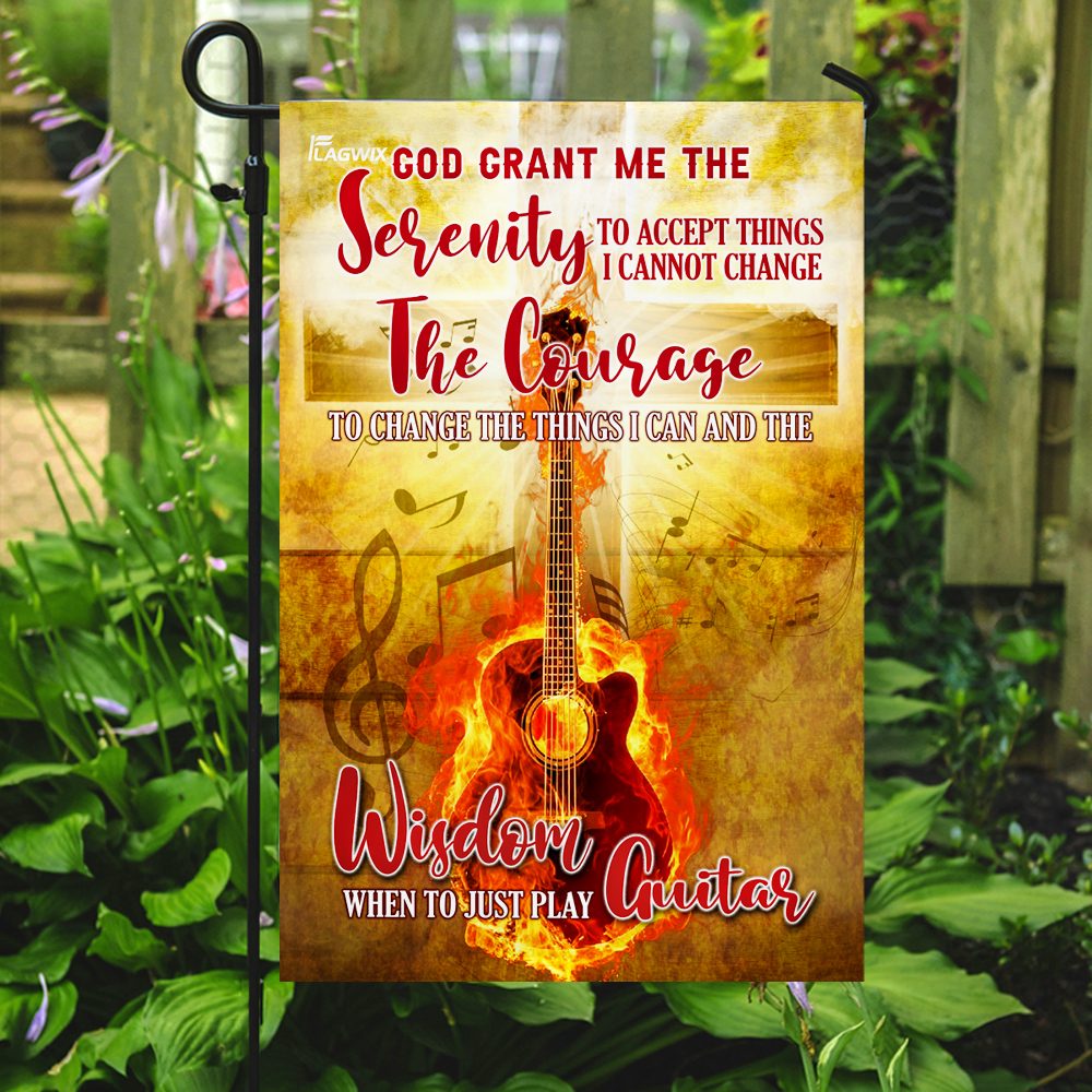 God Grant Me Serenity Guitar Flag DBX1480: Peaceful Playing Decor - Image 7