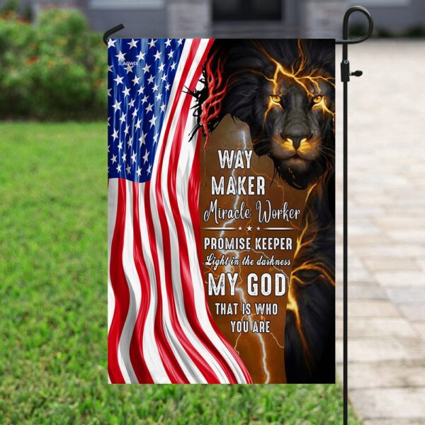 God Jesus Christian American Flag THN2189F - Image 6