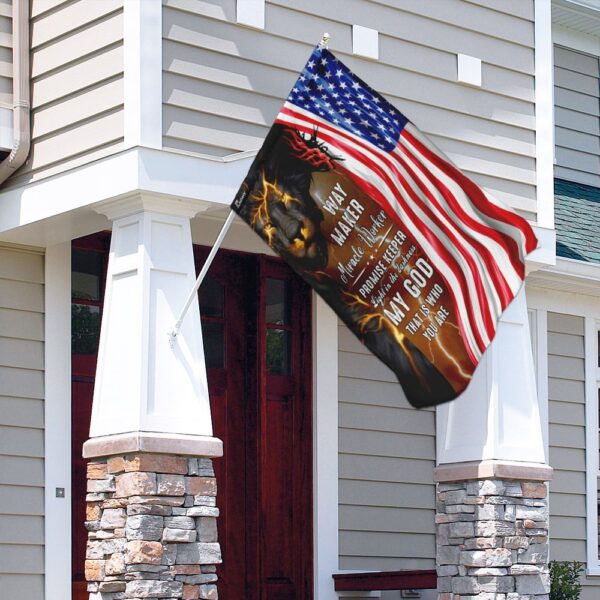 God Jesus Christian American Flag THN2189F - Image 4