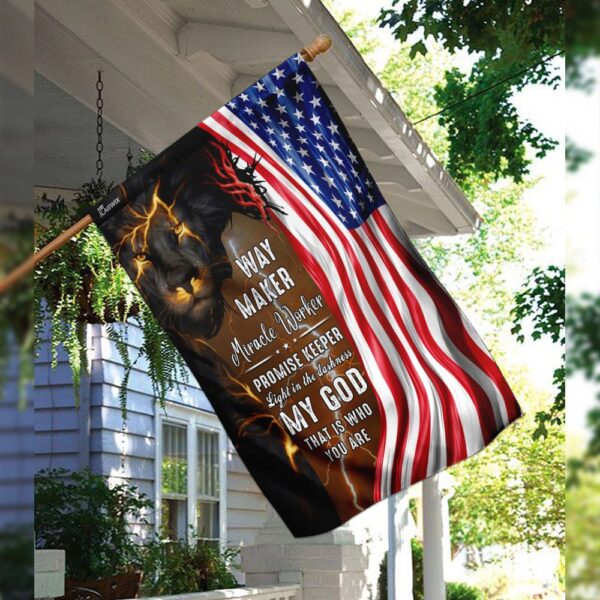 God Jesus Christian American Flag THN2189F - Image 3
