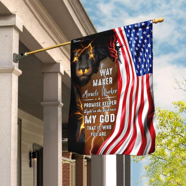 God Jesus Christian American Flag THN2189F