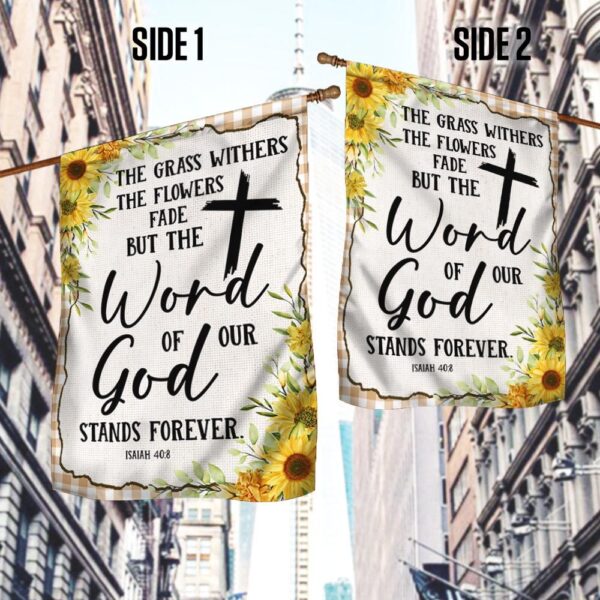 God Stands Forever Christian Sunflower Flag - Image 4
