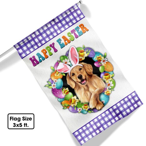 Golden Retriever Easter Flag: Happy Easter Dog Banner TQN985Fv1 - Image 6