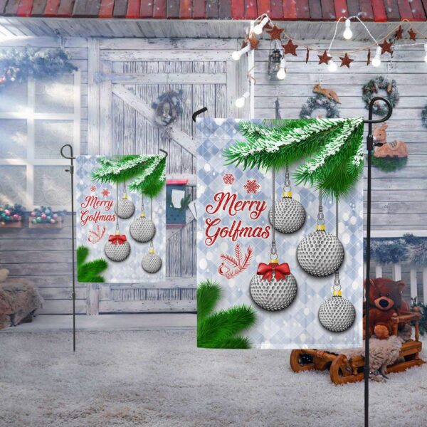 Merry Golfmas Golf Flag: Christmas Golf Decor LNT834F - Image 5