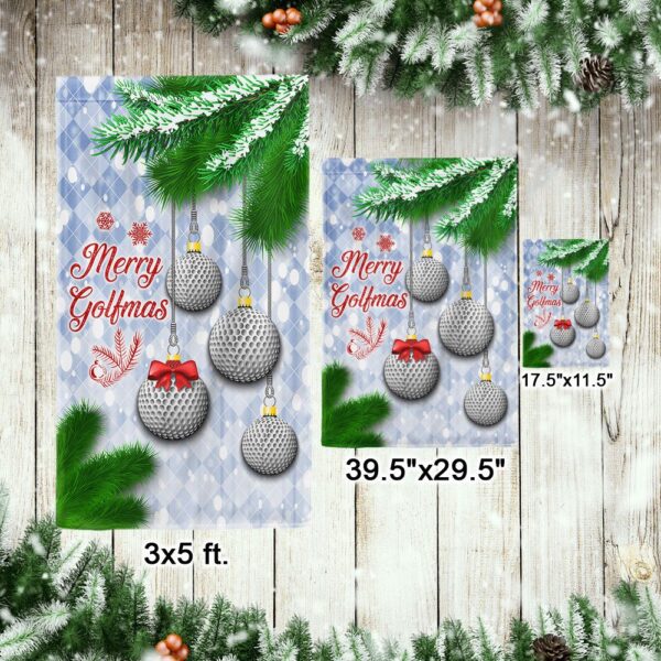 Merry Golfmas Golf Flag: Christmas Golf Decor LNT834F - Image 7