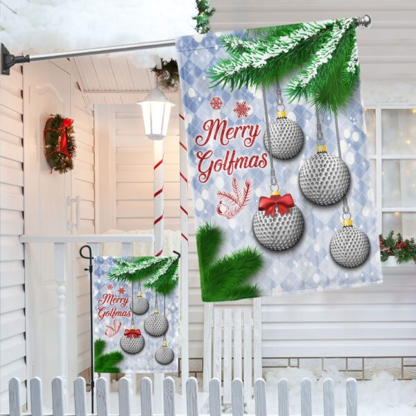 Merry Golfmas Golf Flag: Christmas Golf Decor LNT834F - Image 4