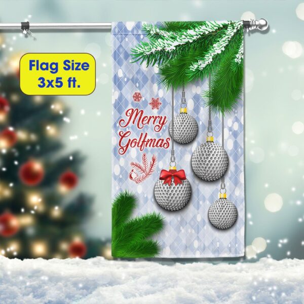 Merry Golfmas Golf Flag: Christmas Golf Decor LNT834F - Image 6
