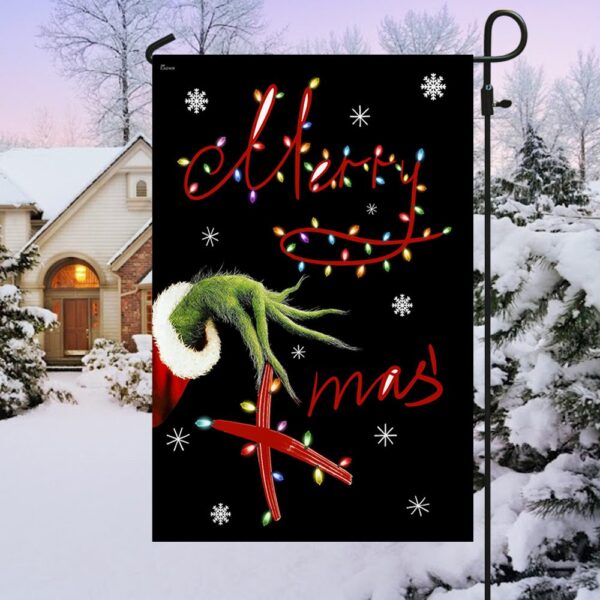 Grinch Christmas Flag: Merry Xmas LNT818F - Festive Holiday Decor - Image 10