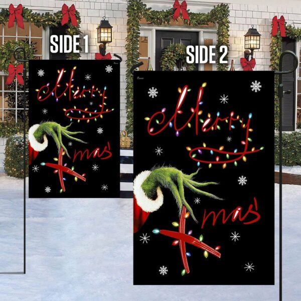 Grinch Christmas Flag: Merry Xmas LNT818F - Festive Holiday Decor - Image 12