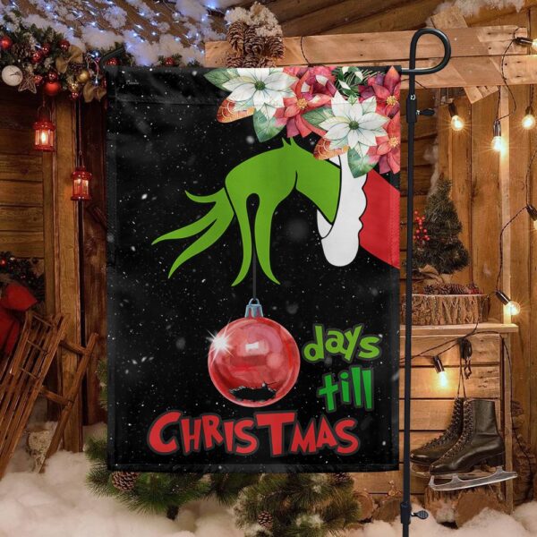 Grinch Christmas Countdown Flag: Days Till Christmas - Image 3