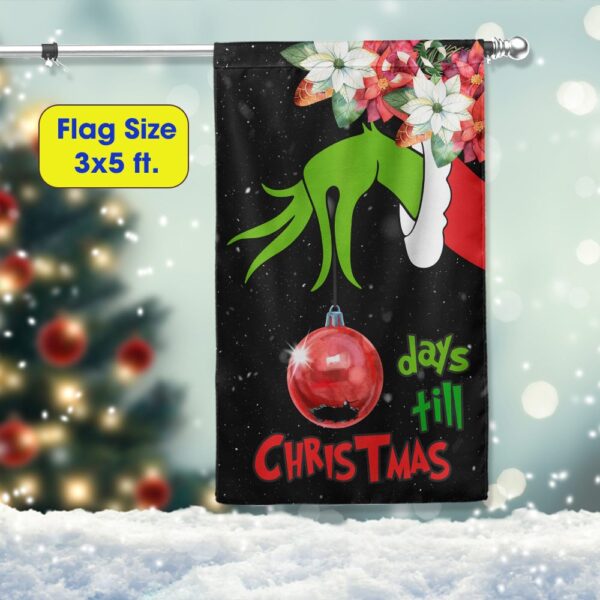 Grinch Christmas Countdown Flag: Days Till Christmas - Image 6