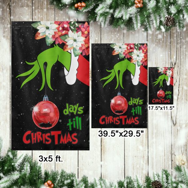 Grinch Christmas Countdown Flag: Days Till Christmas - Image 7