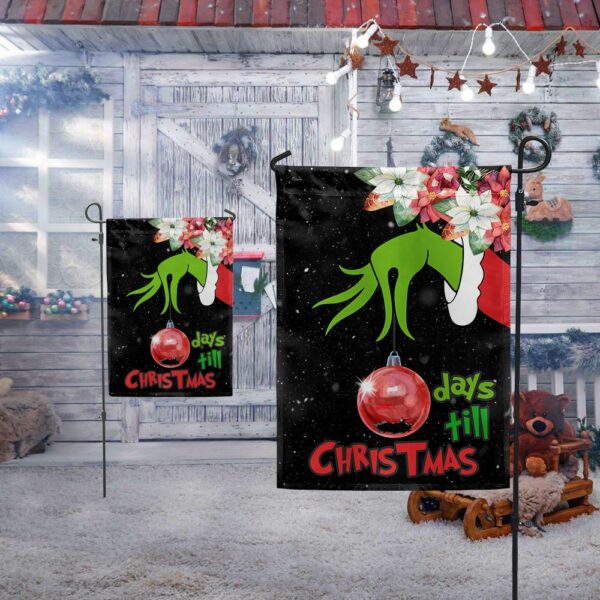 Grinch Christmas Countdown Flag: Days Till Christmas - Image 5